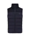 Mackage Sleevless Recycled Nylon Jacket With Quilted Effect In Blue