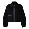 Mackage Solana Double-face Balloon Sleeved Short Jacket In Black