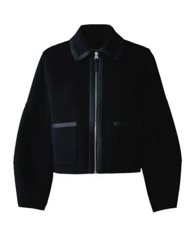 MACKAGE SOLANA DOUBLE-FACE BALLOON SLEEVED SHORT JACKET