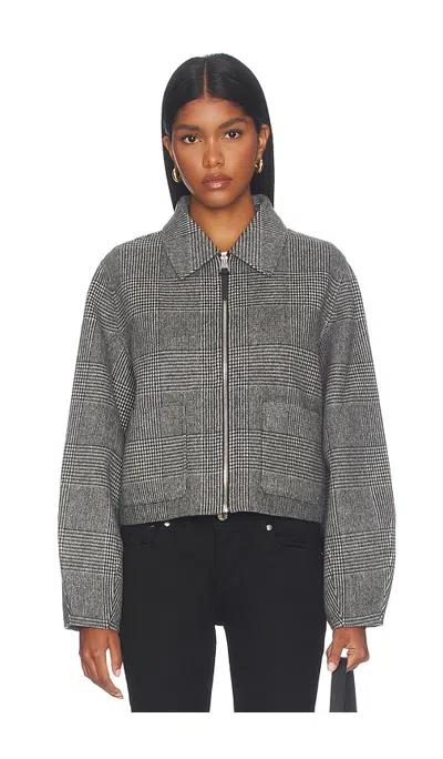 Mackage Solana Jacket In Black & Cream