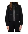 Mackage Solana Double-face Balloon Sleeved Short Jacket In Black