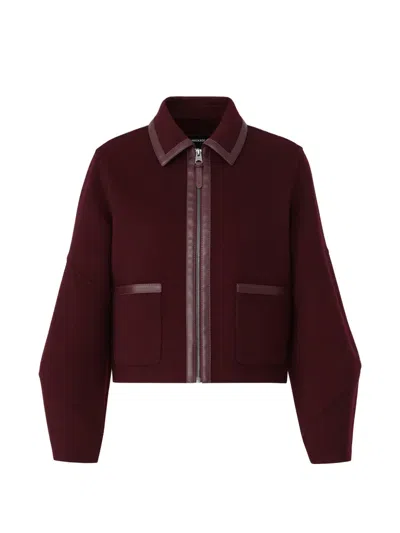 Mackage Solana-z Zip-up Jacket In Red
