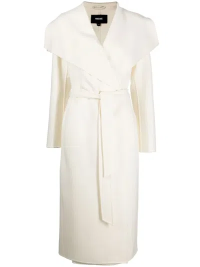 MACKAGE SPREAD-COLLAR TIED COAT