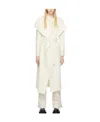 Mackage Spread-collar Tied Coat In White
