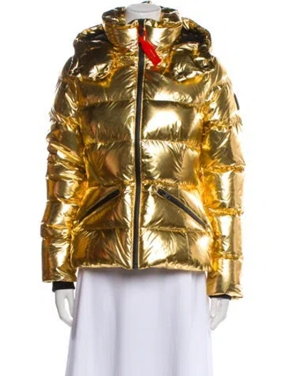 Pre-owned Mackage Striped Down Jacket W/ Tags In Multi