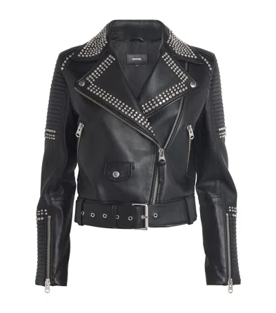 Mackage Studded Masina-st Leather Jacket In Black