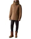 Mackage Sullivan 2-in-1 Down Coat With Removable Bib In Brown