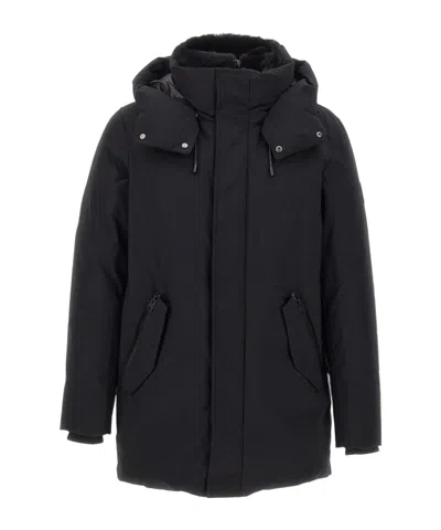 Mackage Sullivan Hooded Down Coat In Black