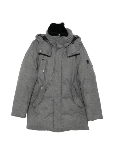 Mackage Sullivan Hooded Padded Jacket In Gray
