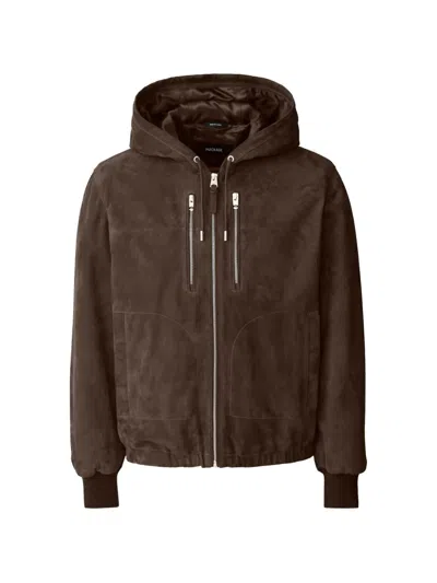 Mackage Sylas Hooded Jacket In Brown