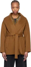 Mackage Tan Tyra Jacket In Earth Brown