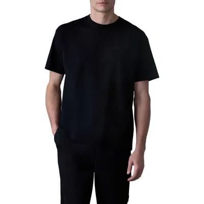 Mackage Tee-r Silicone Logo Organic Cotton T-shirt In Black