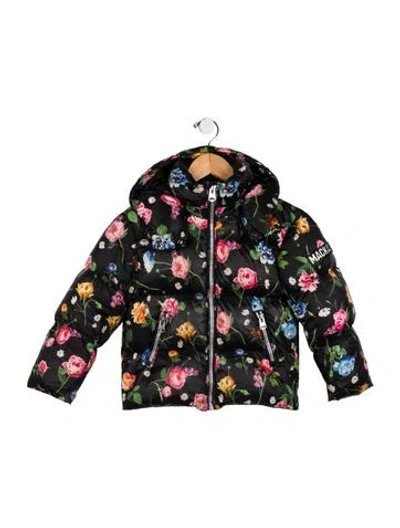 Pre-owned Mackage Babies' Toddler Girls' Down Puffer Jacket In Black