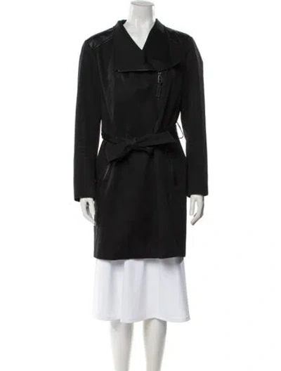 Pre-owned Mackage Trench Coat In Black