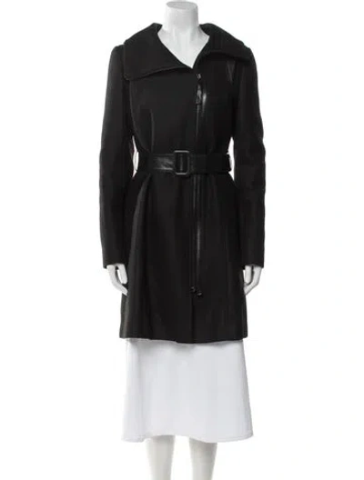Pre-owned Mackage Trench Coat In Black