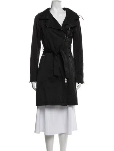 Pre-owned Mackage Trench Coat In Black