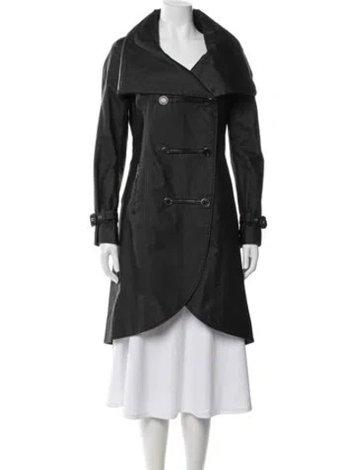 Pre-owned Mackage Trench Coat In Black