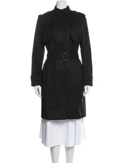 Pre-owned Mackage Trench Coat In Black