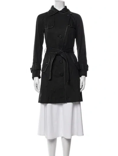 Pre-owned Mackage Trench Coat In Black