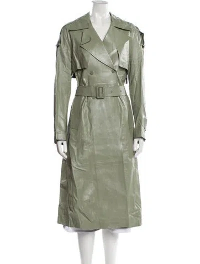 Pre-owned Mackage Trench Coat In Green