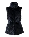 Mackage Twiggy Faux Fur Quilted Down Vest In Black