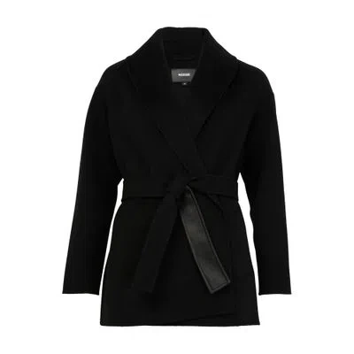 Mackage Tyra Double Face Wool Jacket In Black