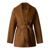 Mackage Tan Tyra Jacket In Earth Brown