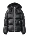 Mackage Kid's Jesse Logo Quilted Jacket In Black
