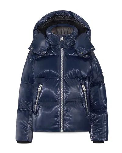 Mackage Unisex Jesse Glossy Down Parka - Big Kid In Blue