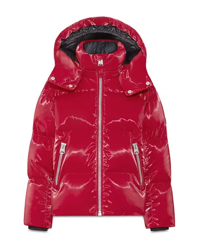 Mackage Unisex Jesse Glossy Down Parka - Big Kid In Burgundy