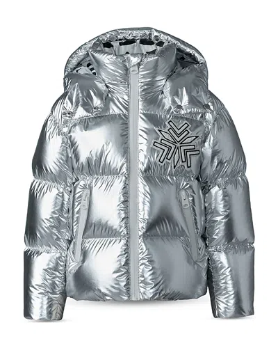 Mackage Unisex Jesse Metallic Light Down Jacket - Big Kid In Silver