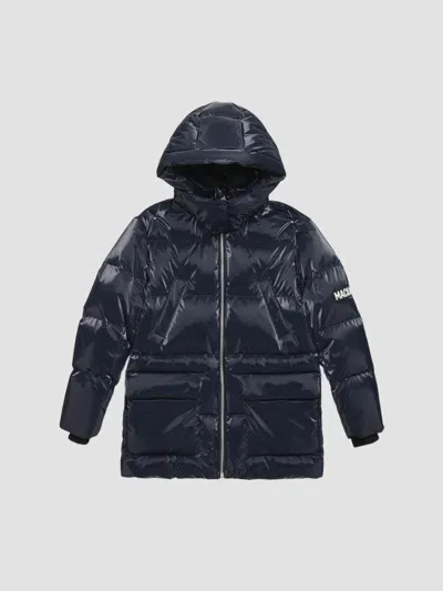 Mackage Unisex Little Kid's & Kid's Kennie Glossy Down Parka In Marine Blue