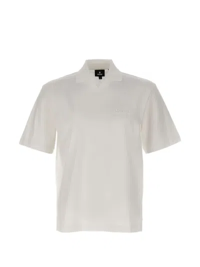 Mackage V-neck Logo-plaque T-shirt In White