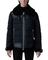 Mackage Black Vanna Down Shearling Jacket In Black