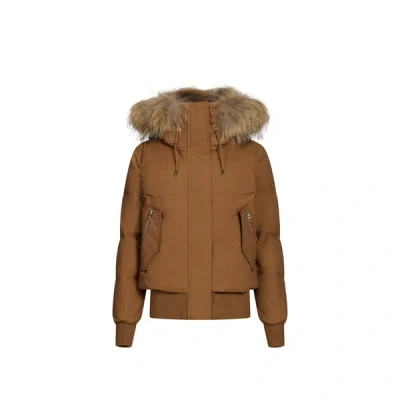Mackage Veste Matelassée À Capuche In Brown