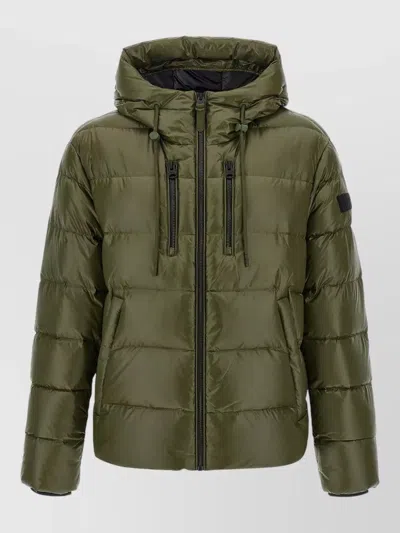 Mackage Victor R Hooded Quilted Down Jacket In Green