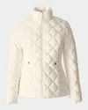 Mackage Vik Diamond-quilted Short Down Jacket In White