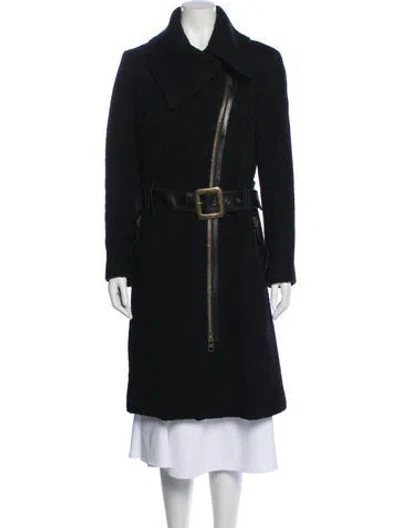 Pre-owned Mackage Virgin Wool Coat In Black