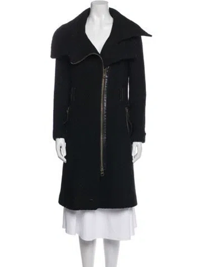 Pre-owned Mackage Virgin Wool Coat In Black