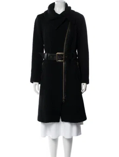 Pre-owned Mackage Virgin Wool Coat In Black