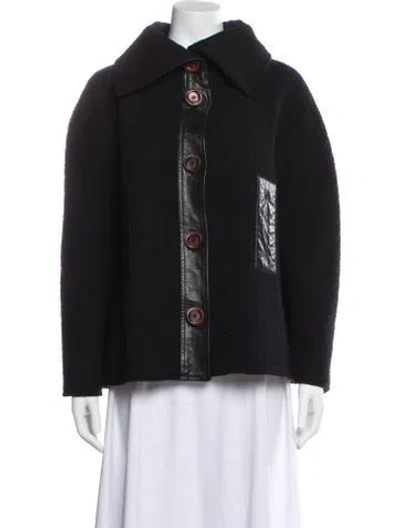 Pre-owned Mackage Virgin Wool Jacket In Black