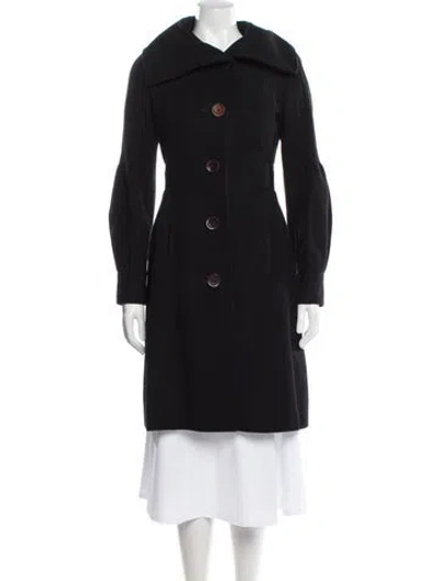 Pre-owned Mackage Virgin Wool Peacoat In Black