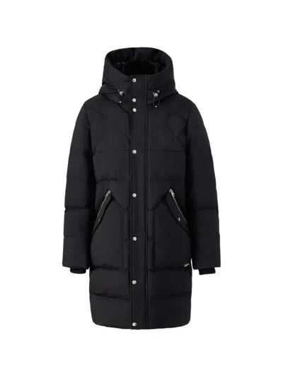 Mackage Werner-z Quilted Hooded Coat In Black