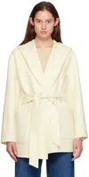 Mackage White Azra Coat In C0253 Cream