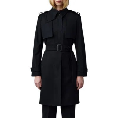 Mackage Winn 3-in-1 Insulated Trench Coat In Black