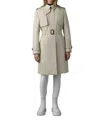 Mackage Winn Classic Trench Coat In Neutral