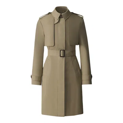 Mackage Ladies Trench Coat In Brown