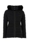 Mackage Michi Agile-360 Elastic Light Hooded Down Jacket In Black