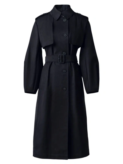 Mackage Women's Alia Twill Balloon-sleeve Trench Coat In Black