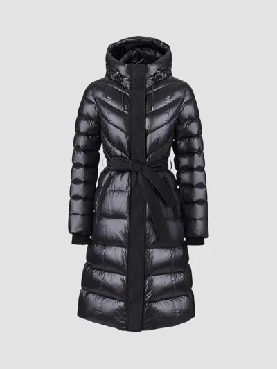 Mackage Women's Coralia Sashed Down Coat In Black